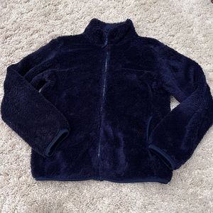 UNIQLO KIDS FLUFFY YARN FLEECE FULL-ZIP JACKET